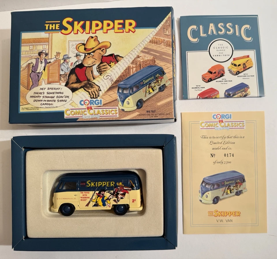 CORGI Art. 98757 - VW T1 Bulli, The Skipper in OVP  Limited Edition - Bild 1 von 4