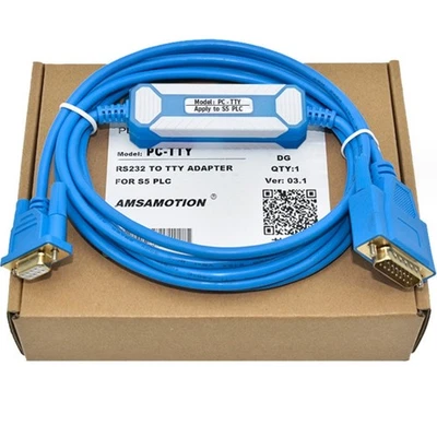 Download cable for Siemens S5 series PLC 6ES5734-1BD20 Data cable PC-TTY - Image 1 of 4