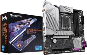 B760M AORUS ELITE AX Motherboard - Supports Intel Core 12Th, 13Th & 14Th Gen Cpu - Picture 1 of 12