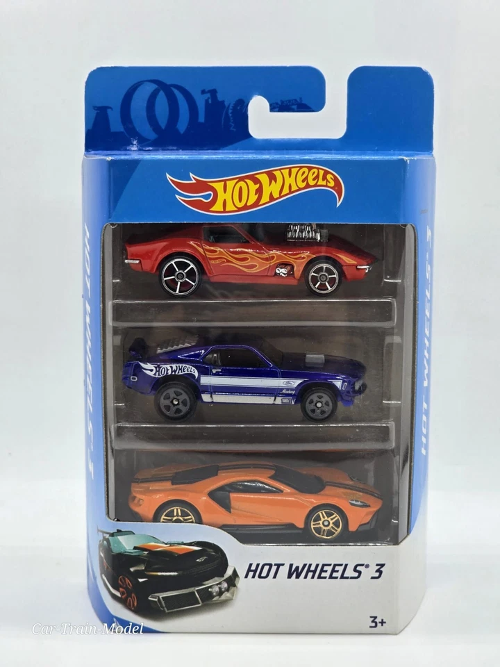 Pack da 3 Auto K5904-D85521A - HOT WHEELS 1:64 1/64 - Immagine 1 di 1
