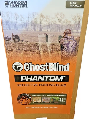 SHADOW HUNTER, GHOST BLIND PHANTOM, 36"H  REFLECTIVE HUNTING BLIND-GBI-PH   (BT) - Image 1 of 4