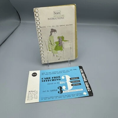 Máquina de coser manual vintage Sears Kenmore modelo 1774 Zig Zag Sears Roebuck Co Foto 1 de 4