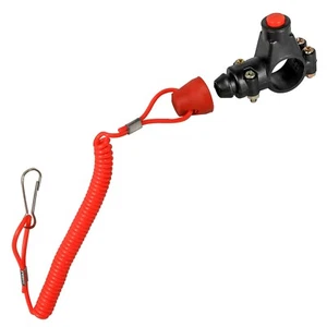 7/8" Handlebar Tether Kill Switch for 110cc 125cc ATV Quad Pit Dirt Bike Go Kart - Foto 1 di 6