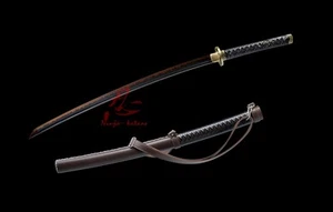 Japan Katana Sword Clay Tempered Adsorb Tungsten Blade Sword-Michonne's Sharp - Picture 1 of 8