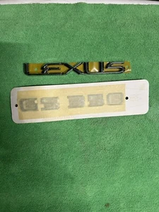 75443-30470 NEW OEM LEXUS GS350 CHROME TRUNK EMBLEM 2007 2008 2009 2010 2011 - Picture 1 of 5