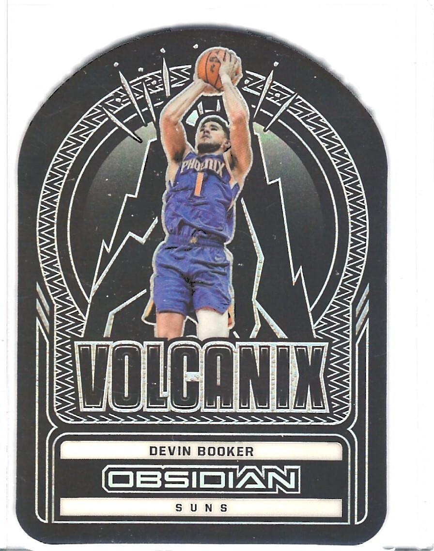 2021-22 DEVIN BOOKER PANINI OBSIDIAN VOLCANIX DIE CUT INSERT CARD # 19 CASE HIT