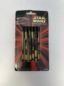 Star Wars Episodio Uno 1 ~ 6 Bolígrafos Tinta Negra Pentech 1999 De Colección - Imagen 1 de 10