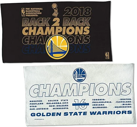 NBA Golden State Warriors 2018 Back to Back NBA Champions Locker Room Towel NEW Cover
