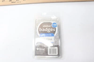 (100-Pk) C-Line Self-Adhesive Name Badges Blue 2 x 3-1/2 92245 - Image 1 of 4
