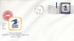 1396 8c USPS 7-1-71 - Oneida, NY - Picture 1 of 1