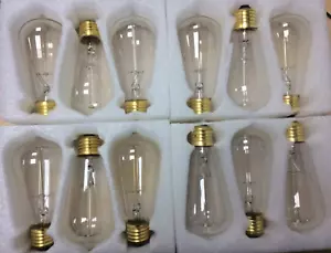 Lampada 12x60w Watt E27 Edison Vite ES Lampadina Dimmerabile Antica Vintage Retro - Foto 1 di 3