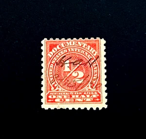 US Stamp - 1916 Revenue Documentary 1/2c Pen Cancel r83 - Picture 1 of 2