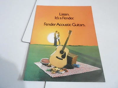 VINTAGE MUSICAL INSTRUMENT CATALOG #10689 - 1979 FENDER ACOUSTIC GUITARS - Image 1 of 2