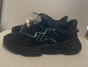 Adidas Ozweego Women's Size 6 'Black Green Sonic' Shoes Sneakers GW3318