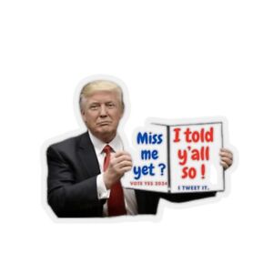 Autocollant Donald Trump - Autocollant MAGA / Autocollant Trump 2024 / Autocollant Président Trump