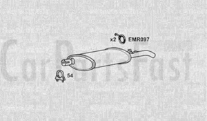 EXRN6065 Escape Caja Trasera Renault 20 2.1 Diesel Hatchback 10/1980 a 11/1983 - Imagen 1 de 1