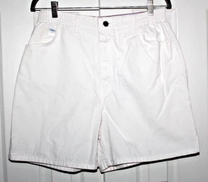 Vintage Lee Mom Jeans White 100% Cotton Denim/Twill ? Shorts Women's Size 16P - Picture 1 of 12