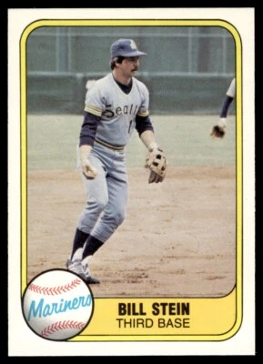 1981 Fleer Bill Stein Seattle Mariners #605 - Image 1 of 2