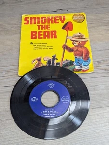 Smokey The Bear (45 RPM 1966 Golden Records 2099) Note Scratch Side A See Notes - Picture 1 of 8
