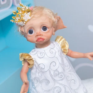 Lifelike Reborn Baby Elf Dolls 17in Fantasy Realistic Baby Dolls Vinyl Full Body - Picture 1 of 4