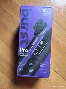 Burst Pro Schermo LED Sensore di Pressione Intelligente 5 Modalità Spazzolino Sonico Nero Nuovo - Foto 1 di 6