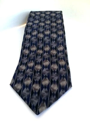 Corbata Pierre Balmain Paris NUEVA CON ETIQUETAS 100 % seda para hombre corbata azul gris hecha en EE. UU. Foto 1 de 4