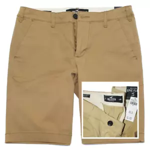 Hollister Cali longboard khaki Shorts Tan Epic Flex 38 x 12" inseam Nwt $ 40 - Picture 1 of 8