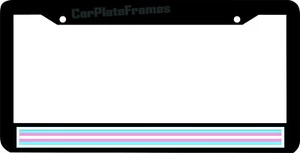 TRANSGENDER PRIDE FLAG LGBTQIA2+ License Plate Frame - Picture 1 of 1