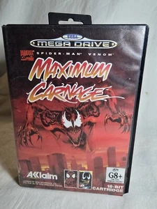 Spider-Man and Venom: Maximum Carnage SEGA Mega Drive Game Rare Untested ** - Picture 1 of 17