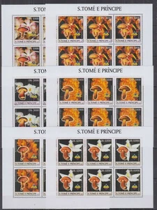 ST273P6. S.Tome and Principe - MNH - Mushrooms - Sheets of 6  - Picture 1 of 1