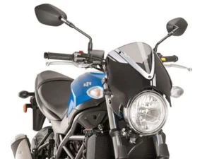 Puig Retrovision Blk Semi Fairing & Light Smoke Screen 195mm Suzuki SV 650 16-24 - Picture 1 of 1