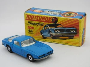 MATCHBOX SUPERFAST No.14 ISO GRIFO 1971 MINT IN VG ORIGINAL H BOX - Picture 1 of 10