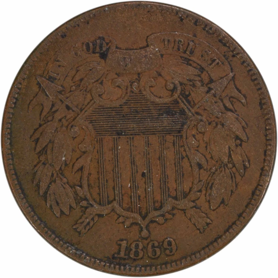 1869 Two Cent Piece VF Uncertified #917 - Image 1 of 2