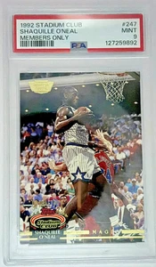 1992 Topps Stadium Club #247 Shaquille O'Neal Rookie - Members Only PSA 9 - Picture 1 of 2