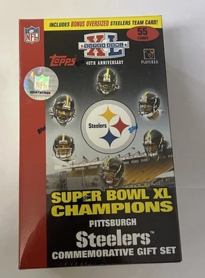 Juego sellado de fábrica Topps Pittsburgh Steelers Super Bowl XL 2006 Foto 1 de 4