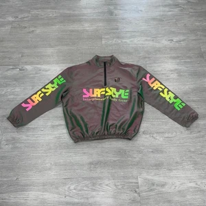 Surf Style Windbreaker Adult Large Interplanetary Body Gear Iridescent Jacket - Picture 1 of 13