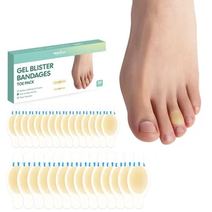 Gel Blister Bandages Hydrocolloid Bandages - 30ct Blister Cushions (Toe Pack)... - Foto 1 di 7