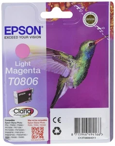 Epson Original C13T08064011 T0806 Light Magenta Ink Cart, Genuine - Bild 1 von 5
