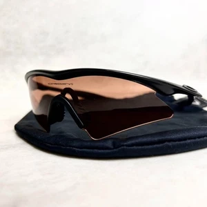 OAKLEY 00s M-FRAME Sunglasses Y2K USA Made Black Orange Vintage Style Rare. - Picture 1 of 8