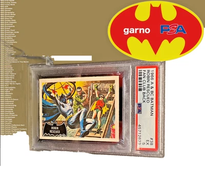 Batman Fan Club 1966 © A&BC ROBIN RESCUED #38 EXCELLENT 5 - Vintage garno PSA - Image 1 of 4