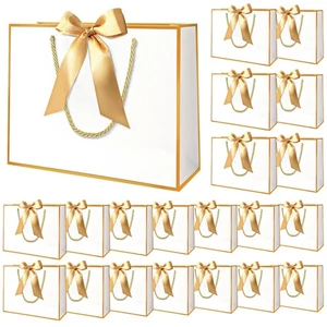 Gift Bags with Handles, 15PCS Large Thank You Gift Bag 11.8 x 10 x 4'', Party... - Picture 1 of 6