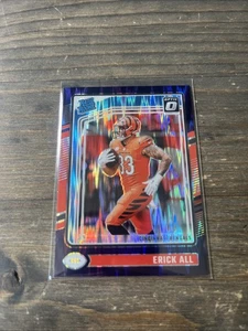 2024 Panini Donruss Optic - Rated Rookie Erick All #233 Purple Shock Prizm (RC) - Picture 1 of 3