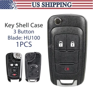 For 2010 2011 2012 2013 2014 2015 2016 2017 Chevy Equinox Remote Key Fob Case 3B - Picture 1 of 9