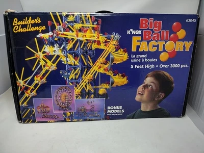 KNEX Big Ball Factory Set - No Motor - Huge Collection, Balls, Chain pieces READ - Image 1 of 4