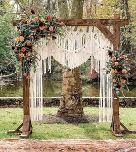 S.N.HANDICRAFTS Macrame Large Curtain Bohemian Boho Decoration Backdrop Weddi... - Picture 1 of 4