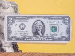 2003 $2 BEP STAR NOTE SAN FRANCISCO DISTRICT "ONLY" 16k PRINTED L00005926* - Picture 1 of 4