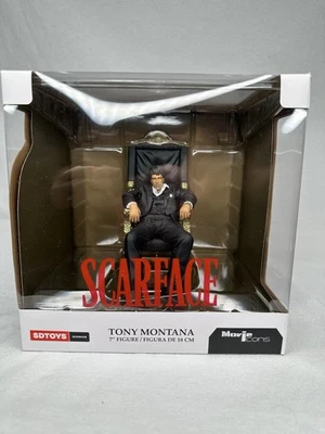 Figura Iconos de Película Scarface: Tony Montana Throne 7" - Figura Premium SD Toys Foto 1 de 4