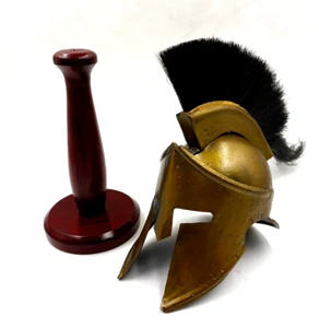King Leonidas Greek Spartan Roman Helmet Authentic 300 Movie Miniature Replica - Picture 1 of 7