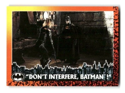 1992 Topps Batman Returns Trading Card #83 Don't interfere, Batman! - Image 1 of 4