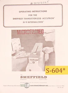 Sheffield N-9, Accutron InternalChek, Operating Instructions Manual Year (1963) - Picture 1 of 1